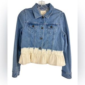 NWOT Kate Spade Denim Jean Jacket Dip Dye Broome Street Indigo Size XS $248